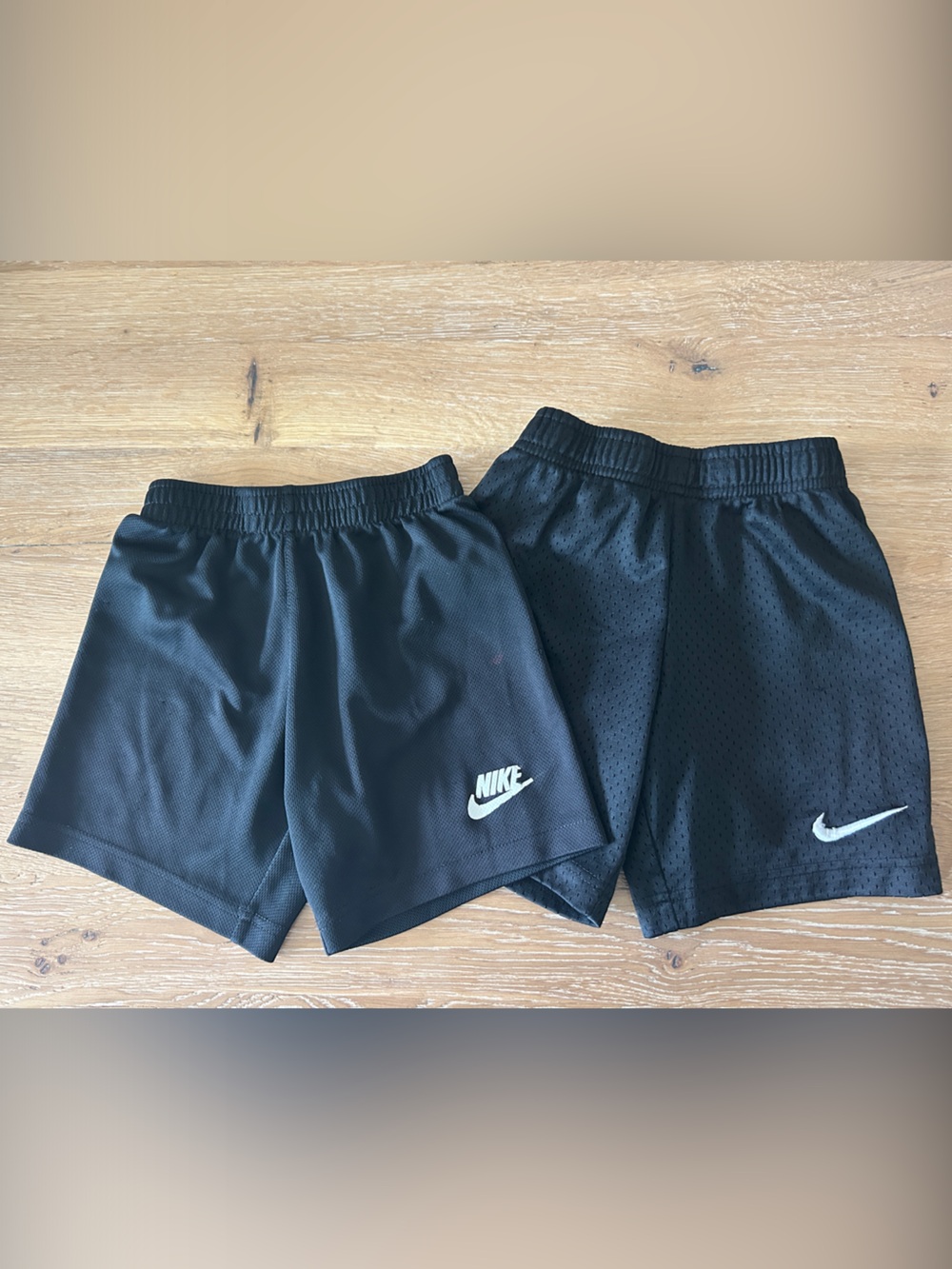 Nike Black Kids' Athletic Shorts Duo with White Swoosh